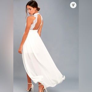 Lulus white maxi dress